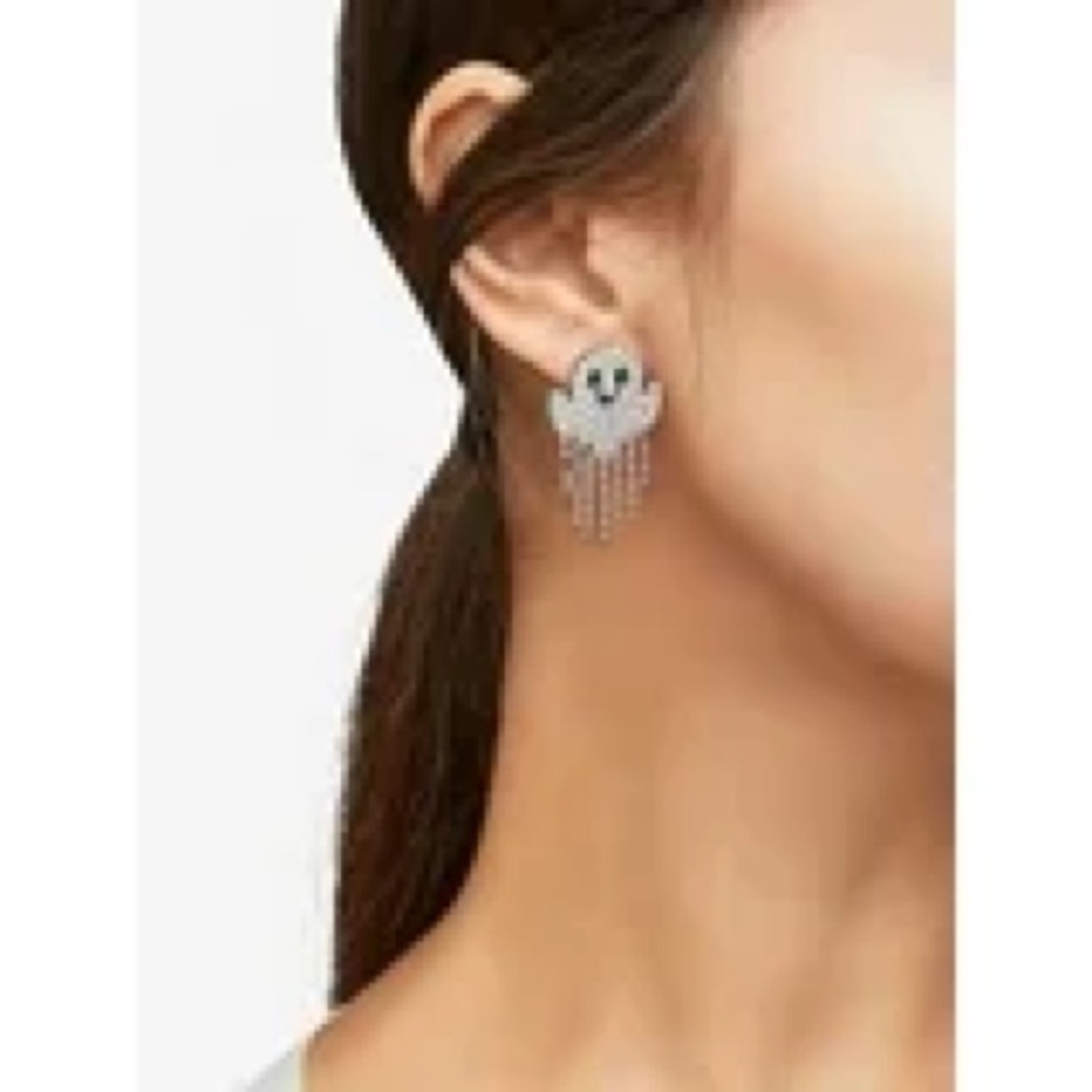 🎃Sparkling Ghost Earrings - Picture 3 of 4